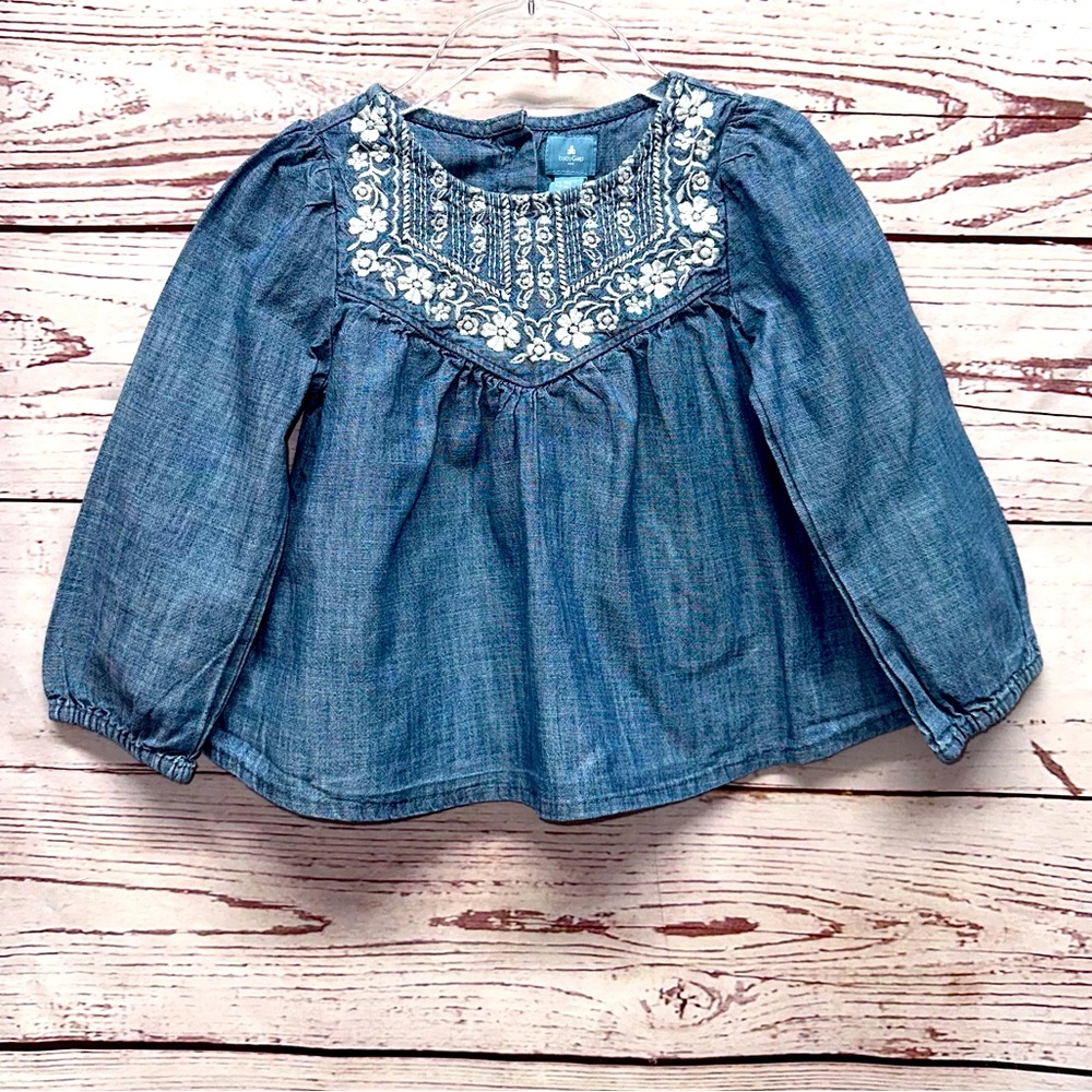 Baby Gap Chambray Boho Top Size 3T